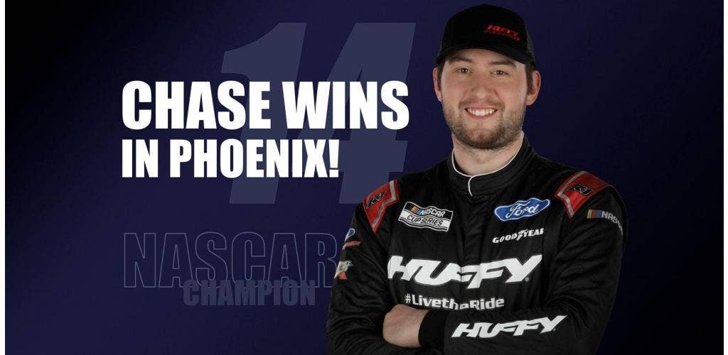 Huffy Celebrates Chase Briscoe’s First Career NASCAR Cup Series Win