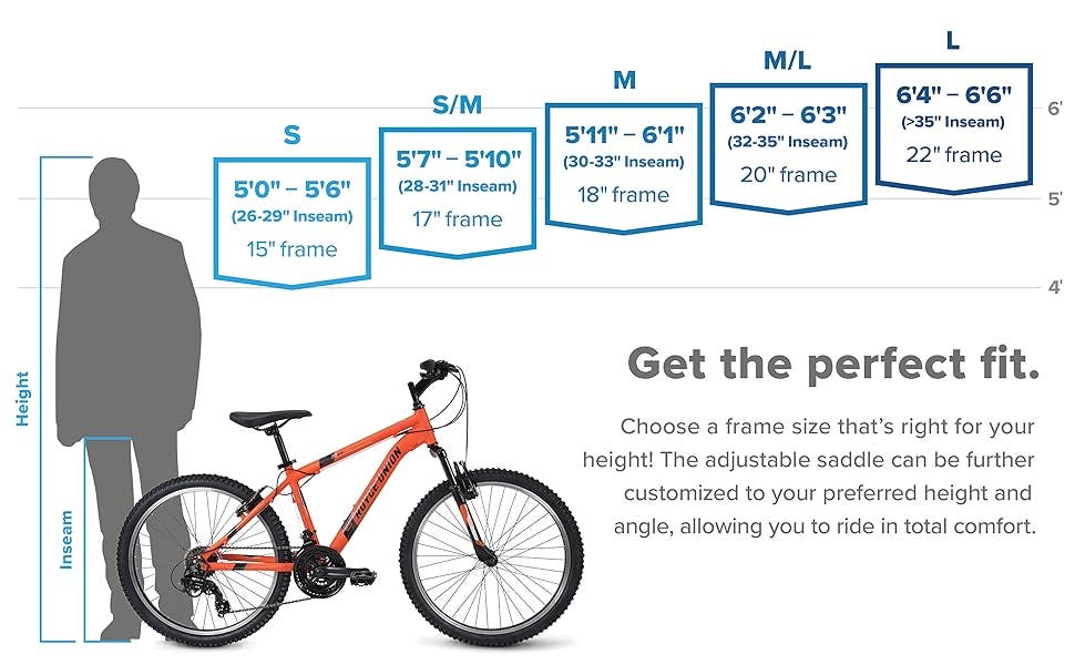 18 frame bike examplary height