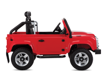 Land Rover Defender Battery Ride-On, Red, 12V