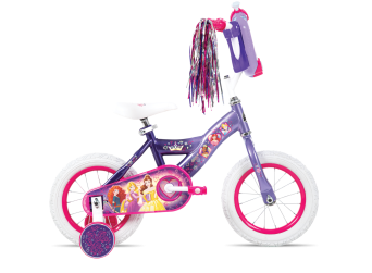 Princess Girls' Bike, 12-Inch, Purple