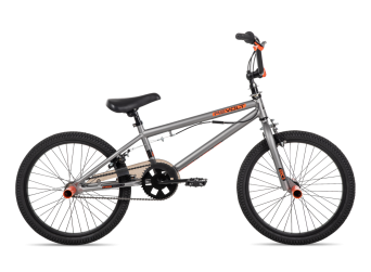 Revolt BMX Freestyle Bike, 20-Inch, Gray