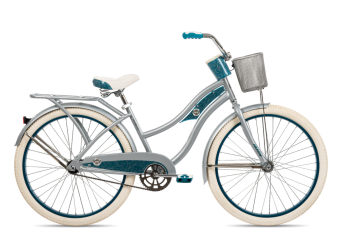 Deluxe Beach Cruiser, 26-Inch, Silver