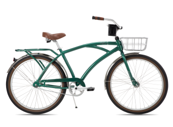 26-inch Sanford men's single-speed cruiser bike in Spruce Green