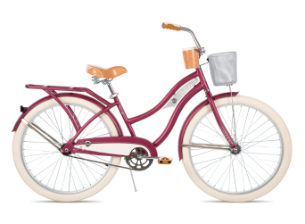 Deluxe Beach Cruiser, 26-Inch, Red