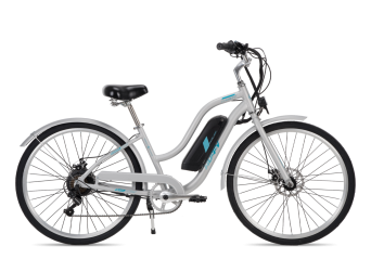 Everett 350W Comfort Ebike, 27.5-Inch, Grey
