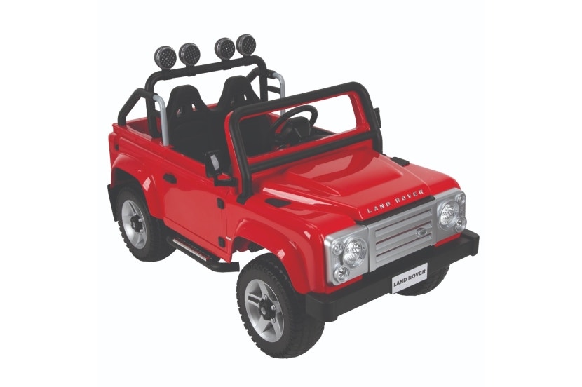 Land Rover Defender Battery Ride-On, Red, 12V