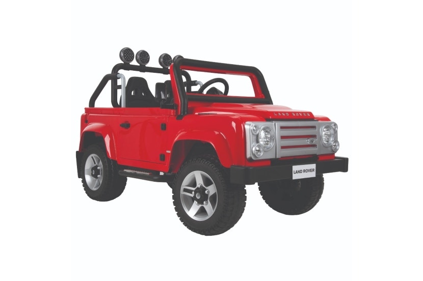 Land Rover Defender Battery Ride-On, Red, 12V