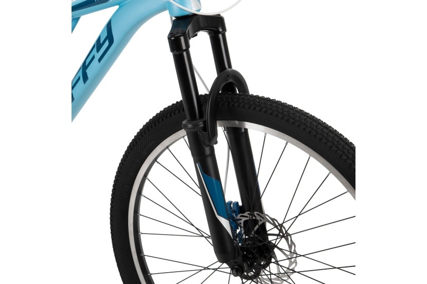 Front suspension fork on the mountain bike