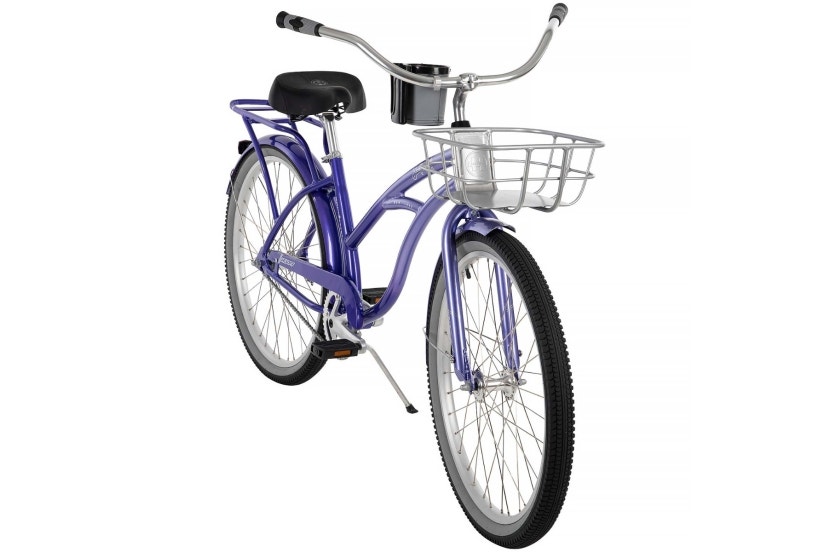 Purple 26-inch women's cruiser bike with Perfect Fit Frame
