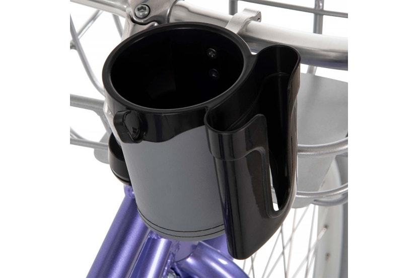 Phone and drink holders on the 26-inch Sanford women's cruiser bike
