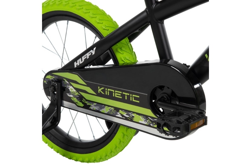 Kinetic Boys' Bike, 16-Inch, Black/Green