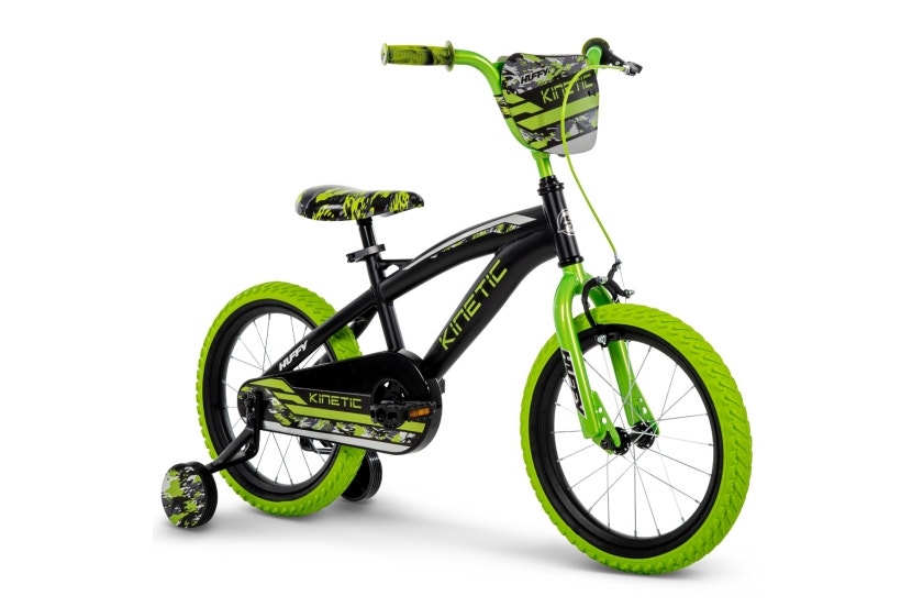 Kinetic Boys' Bike, 16-Inch, Black/Green
