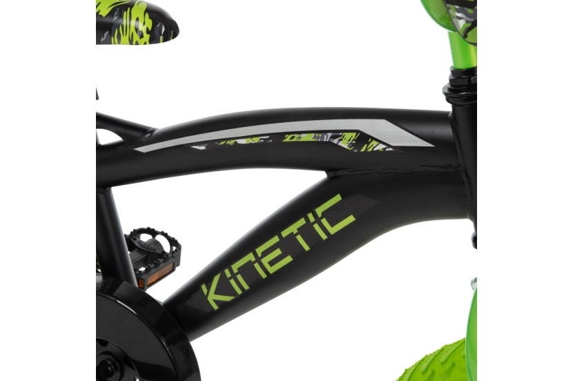 Kinetic Boys' Bike, 16-Inch, Black/Green