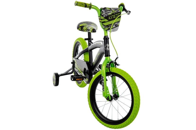 Kinetic Boys' Bike, 16-Inch, Black/Green