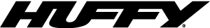 Black and white Huffy logo