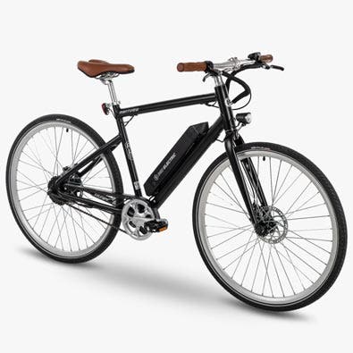 Montview Men’s 700c Electric Comfort Bike, Matte Black, 36V